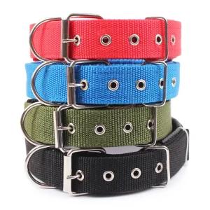 Solid Dog Collars Nylon Dog Collar For Small Medium Large Dogs Teddy
