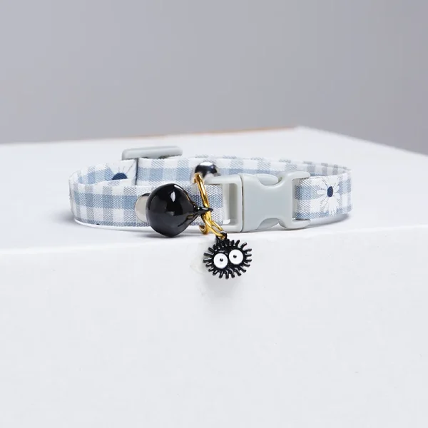 Collar Candy Avocado Pendant Cat Plaid Cat Collars Bell Cartoon